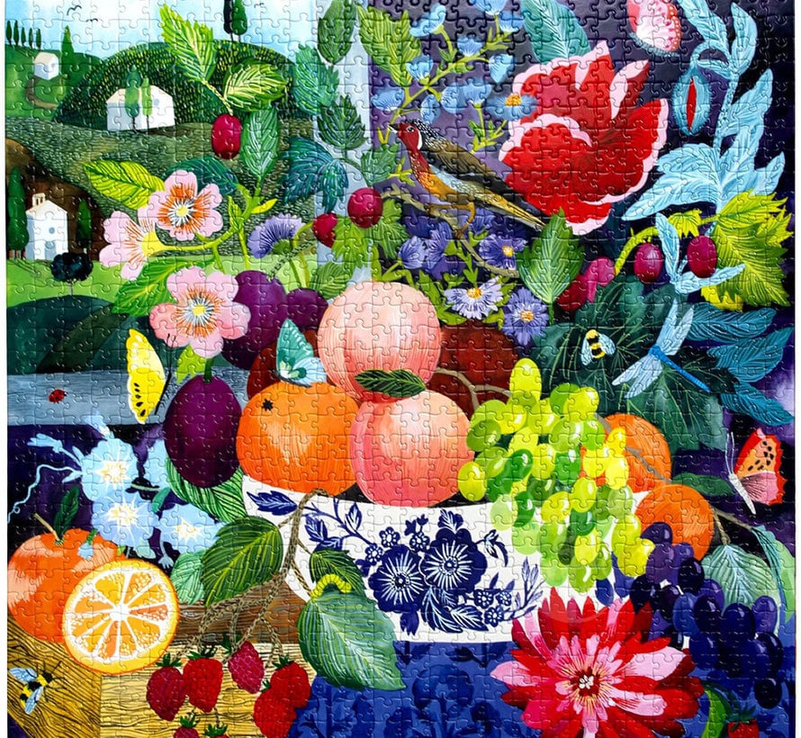 eeBoo Stone Fruit Still Life Puzzle 1000pcs