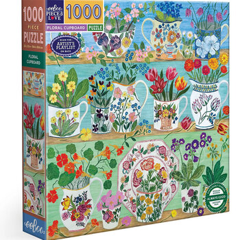 EeBoo eeBoo Floral Cupboard Puzzle 1000pcs