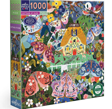 EeBoo eeBoo Cottage at Dusk Puzzle 1000pcs