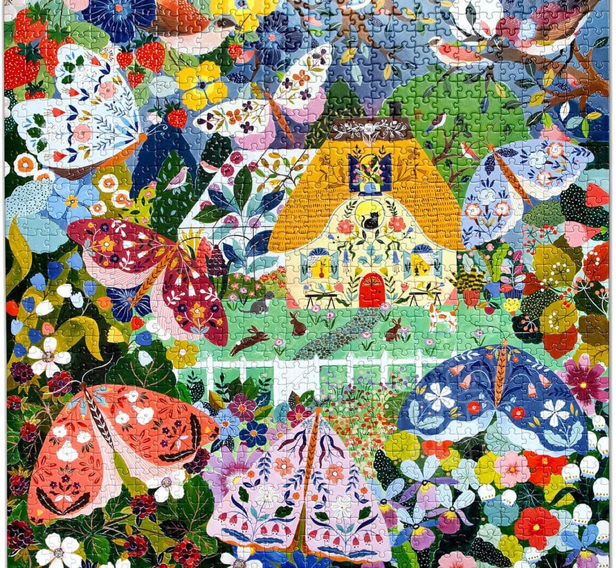eeBoo Cottage at Dusk Puzzle 1000pcs