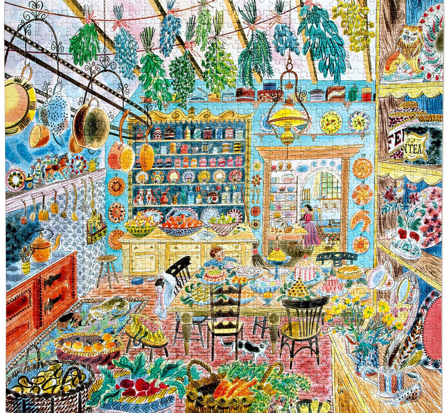 eeBoo Victorian Kitchen Puzzle 1000pcs