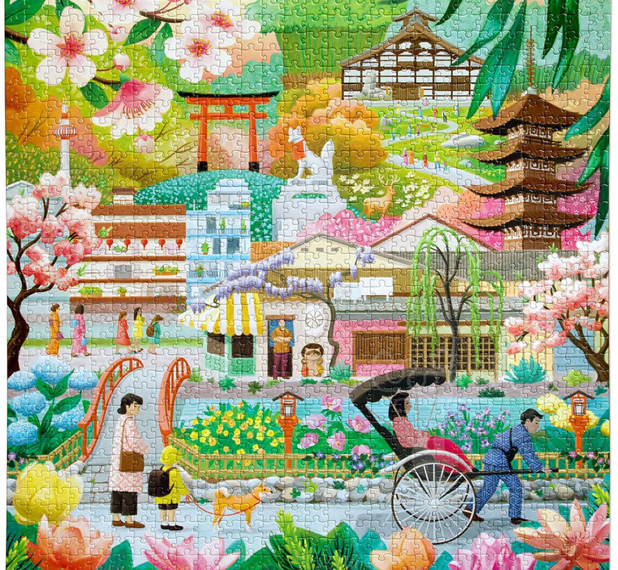 eeBoo Seasons in Kyoto Puzzle 1000pcs