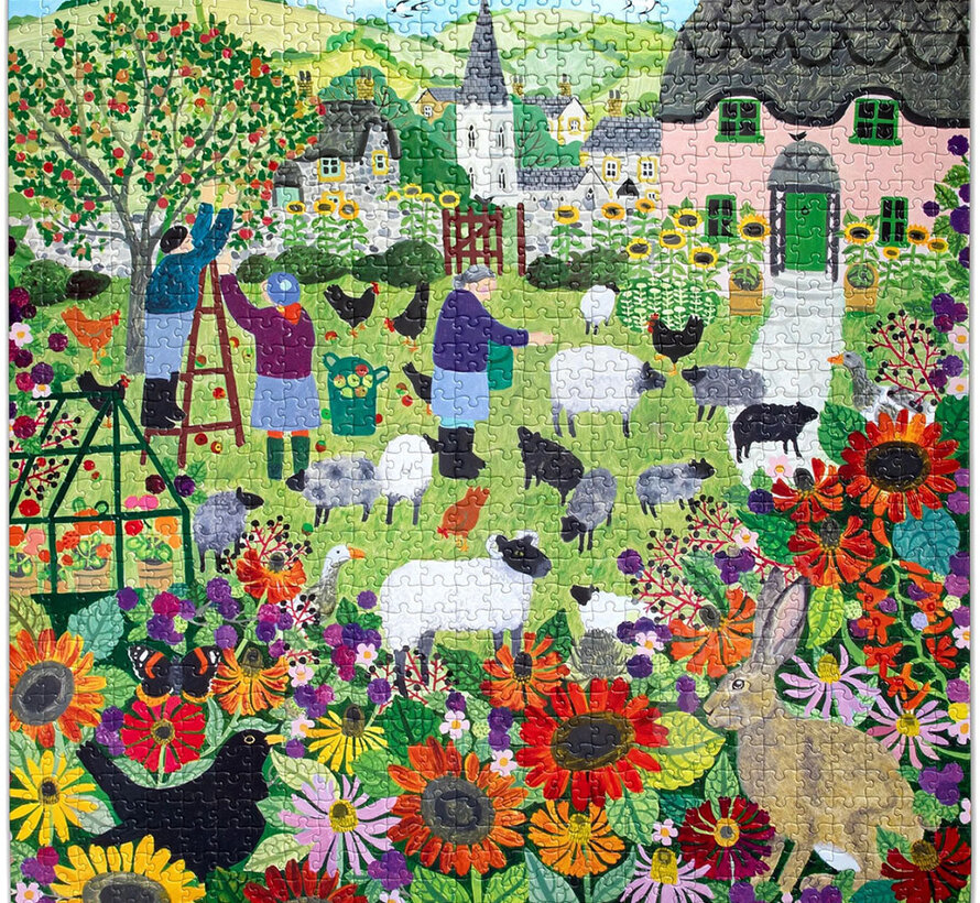 eeBoo Village Orchard Puzzle 1000pcs