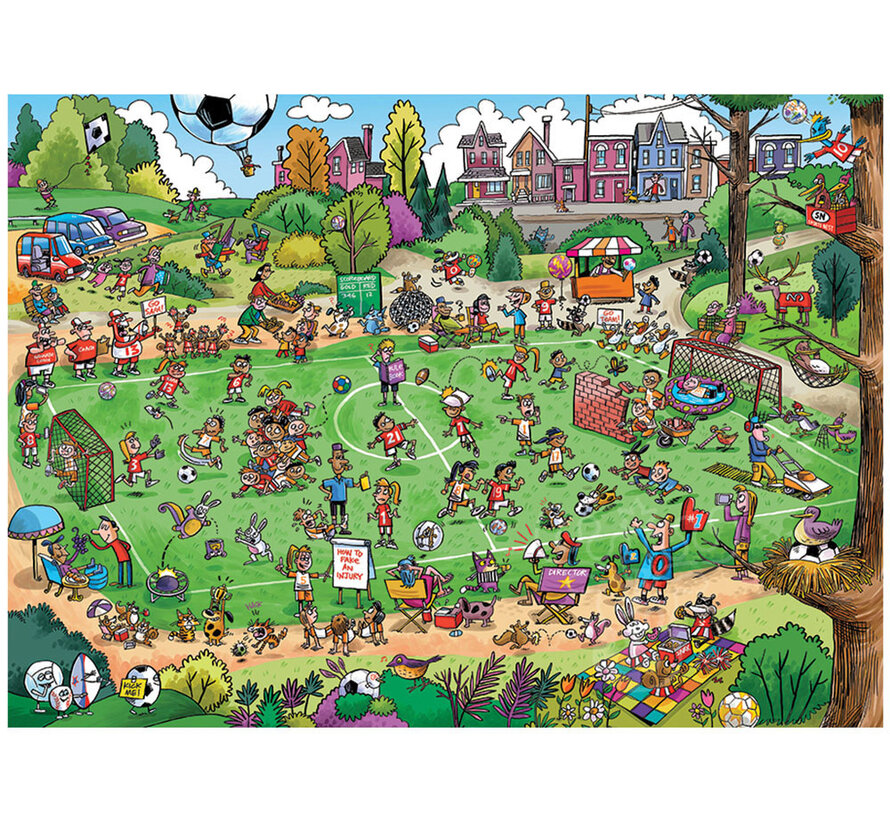 Cobble Hill DoodleTown: Offside Antics Family Puzzle 350pcs