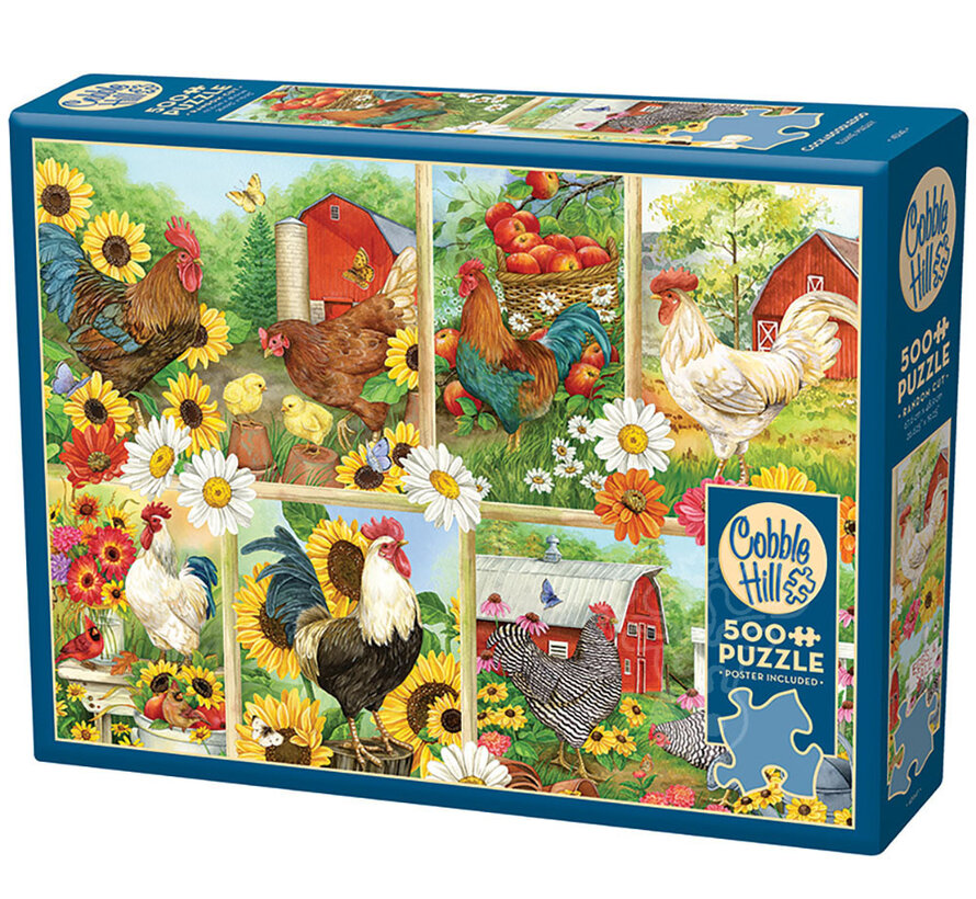 Cobble Hill Cockadoodledoo Puzzle 500pcs
