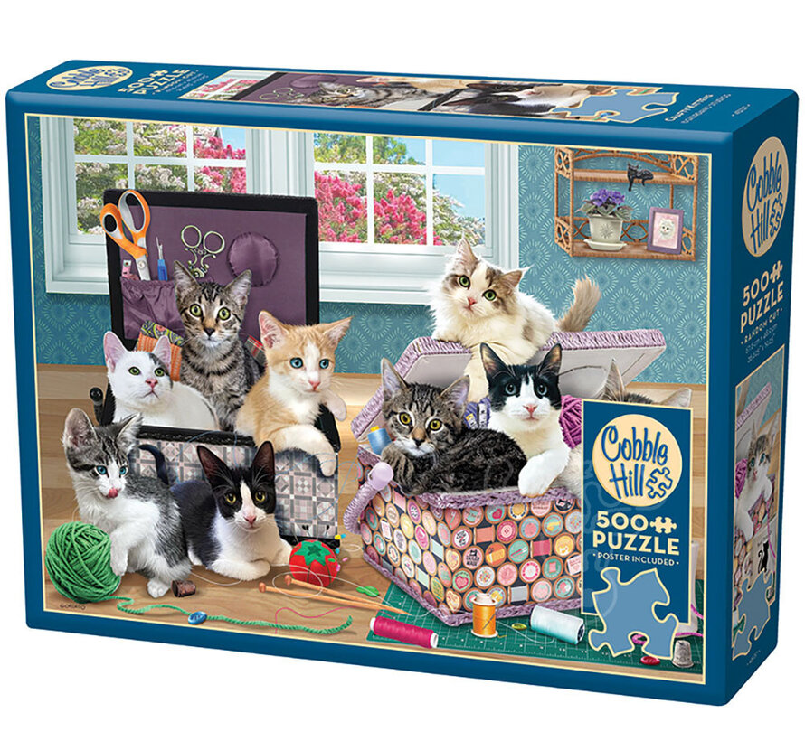 Cobble Hill Crafty Kittens Puzzle 500pcs