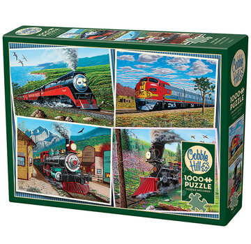 Cobble Hill Puzzles Cobble Hill Historic Locomotives Puzzle 1000pcs