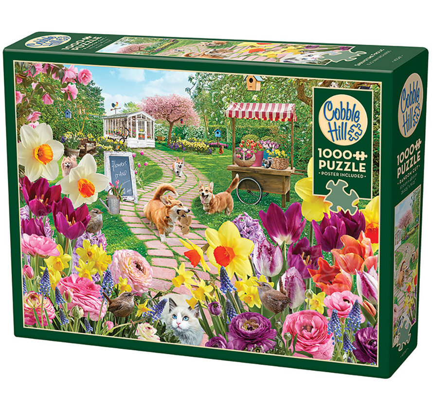 Cobble Hill Springtime Frolic Puzzle 1000pcs