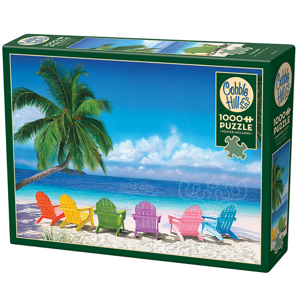 Cobble Hill Beach Scene Puzzle - 80048 Piece Jigsaw Puzzle For Families & Adults - View #4