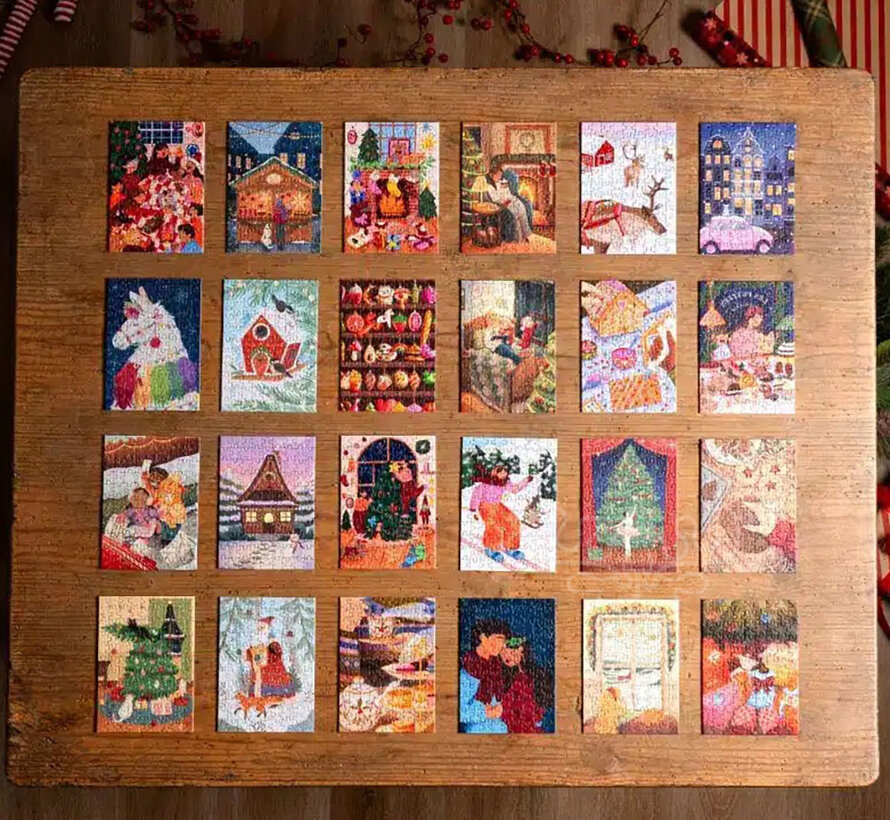 Trevell Calendrier de l'avent n°4 Mini Puzzle 24 x 99pcs