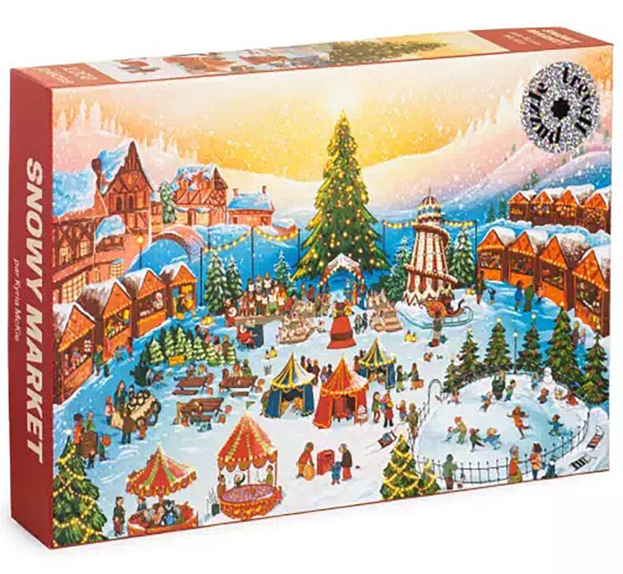 Trevell Snowy Market Puzzle 1000pcs