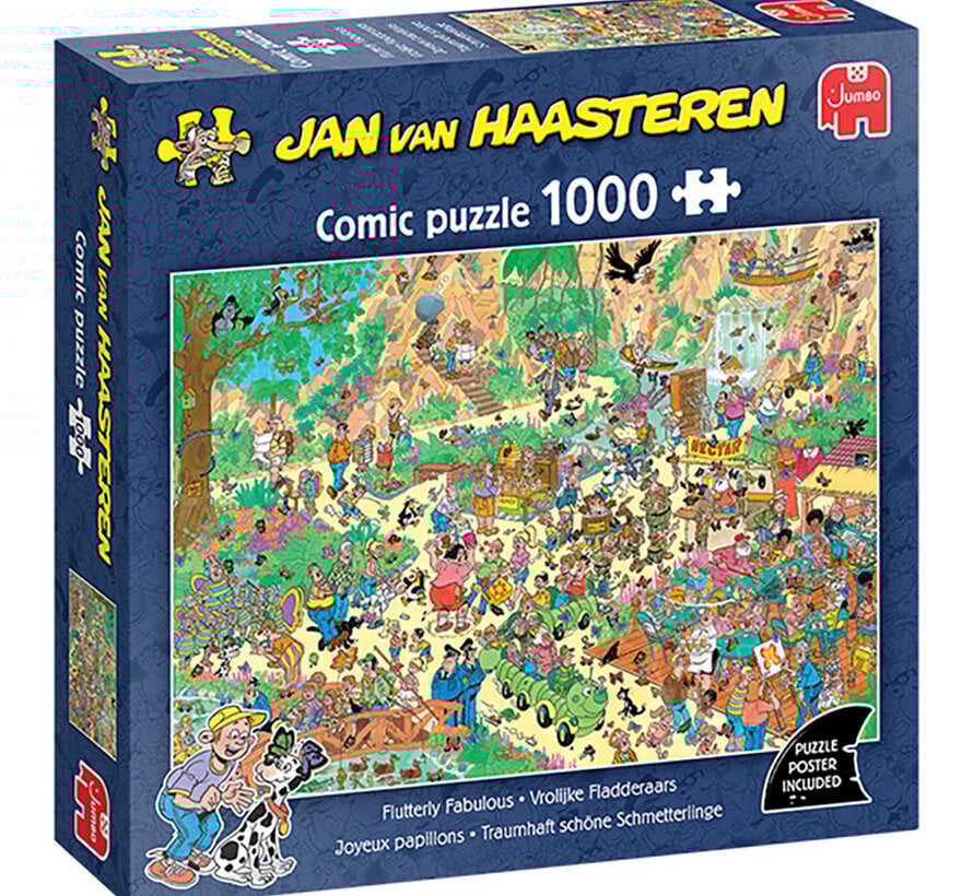 Jumbo Jan van Haasteren - Flutterly Fabulous Puzzle 1000pcs