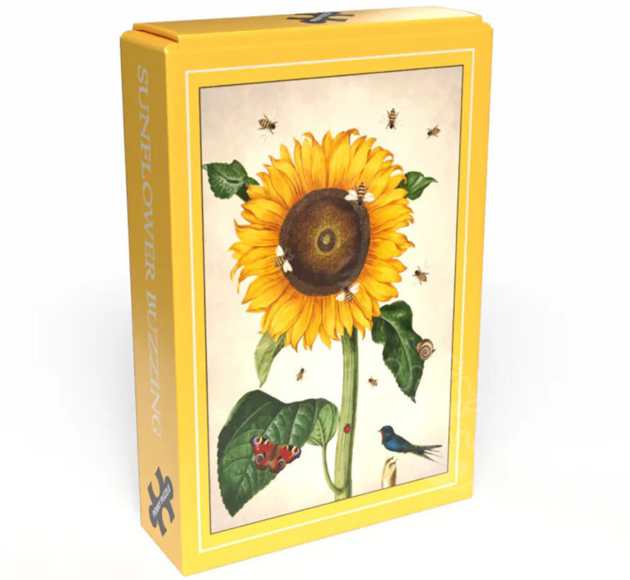 Penny Puzzle Sunflower Buzzing (Bees and Blossom) Mini Puzzle 99pcs
