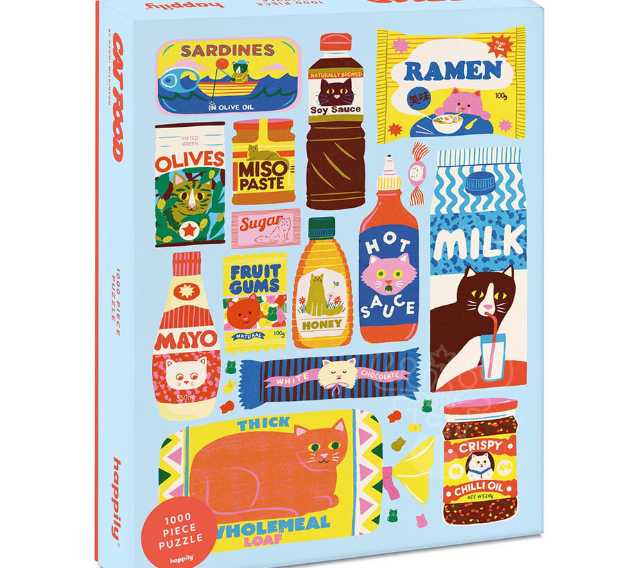 Happily Cat Food Puzzle 1000pcs