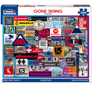 White Mountain White Mountain Gone Skiing Puzzle 1000pcs