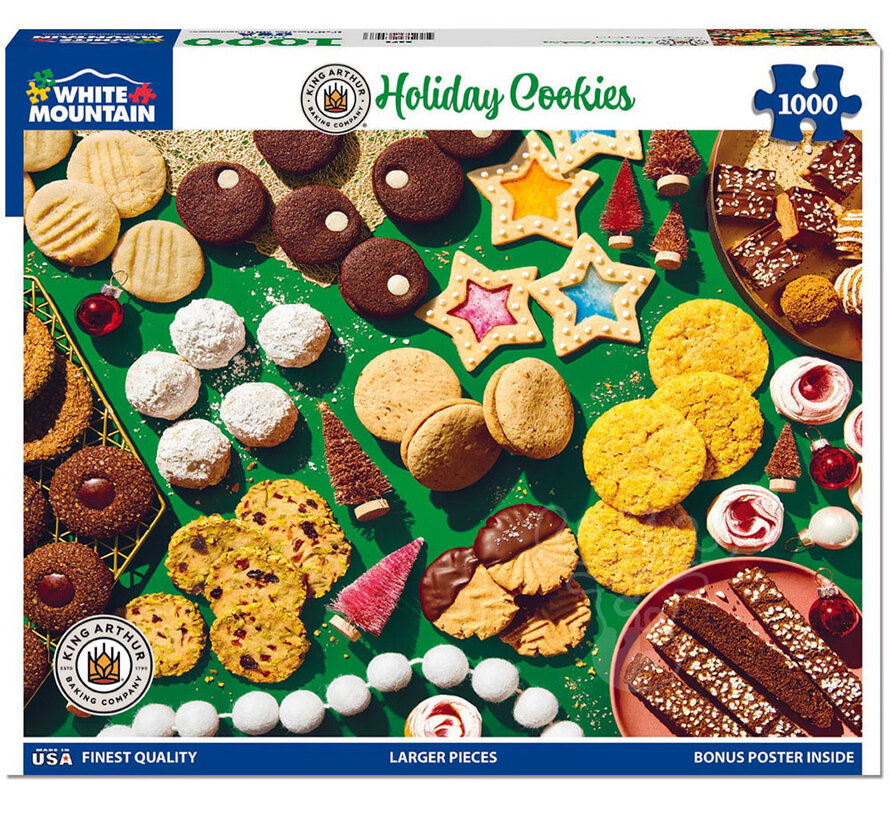 White Mountain Holiday Cookies - King Arthur Puzzle 1000pcs