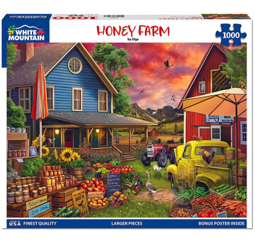 White Mountain White Mountain Honey Farm Puzzle 1000pcs