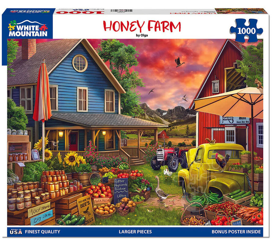 White Mountain Honey Farm Puzzle 1000pcs