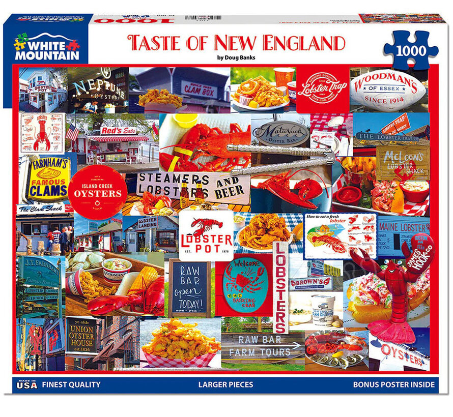 White Mountain Taste Of New England Puzzle 1000pcs
