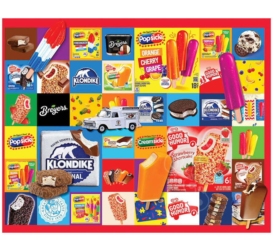 White Mountain Favorite Ice Creams Puzzle 1000pcs