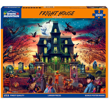 White Mountain White Mountain Fright House Puzzle 1000pcs