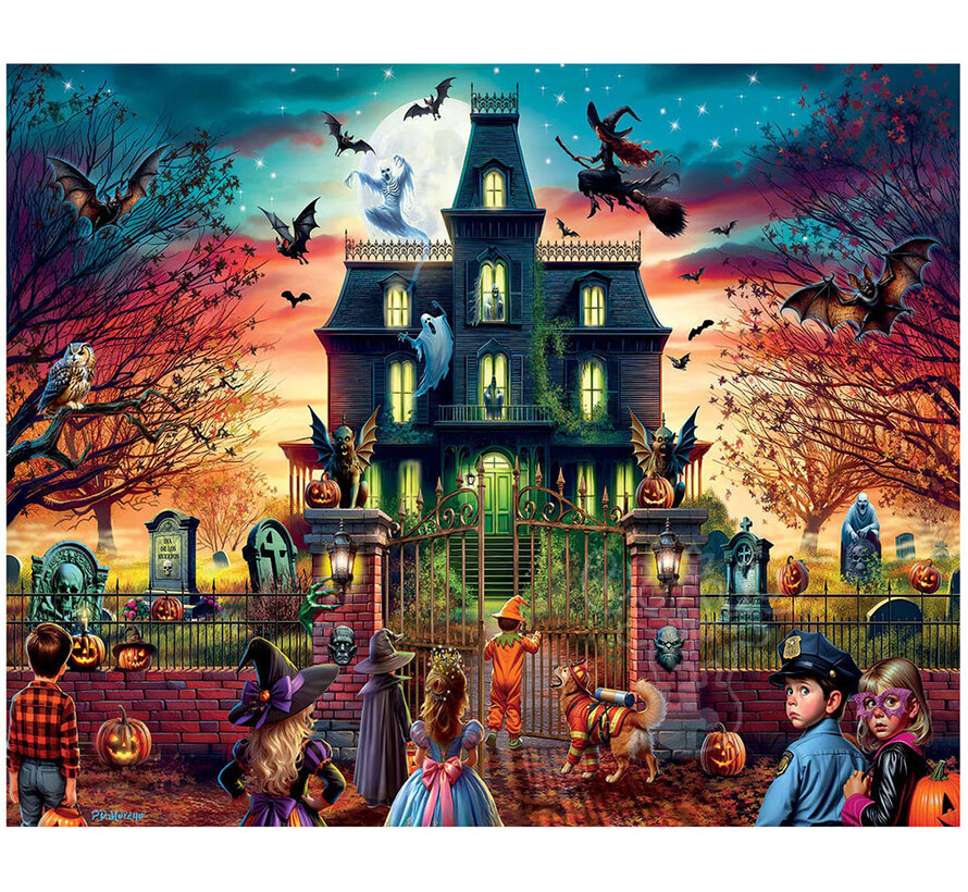 White Mountain Fright House Puzzle 1000pcs