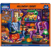 White Mountain White Mountain Halloween Library Puzzle 1000pcs