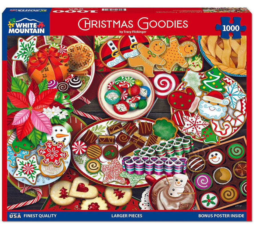 White Mountain Christmas Goodies Puzzle 1000pcs