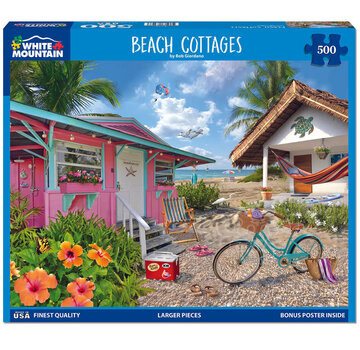 White Mountain White Mountain Beach Cottages Puzzle 500pcs