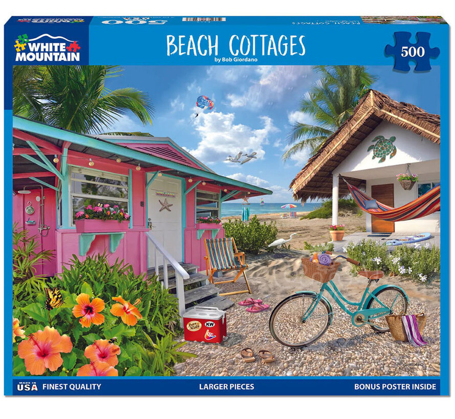 White Mountain Beach Cottages Puzzle 500pcs