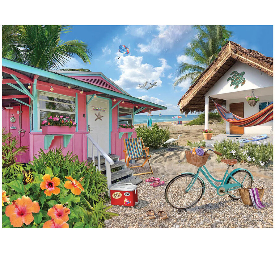 White Mountain Beach Cottages Puzzle 500pcs
