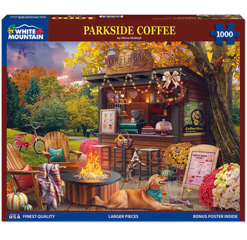 White Mountain White Mountain  Parkside Coffee  Puzzle 1000pcs