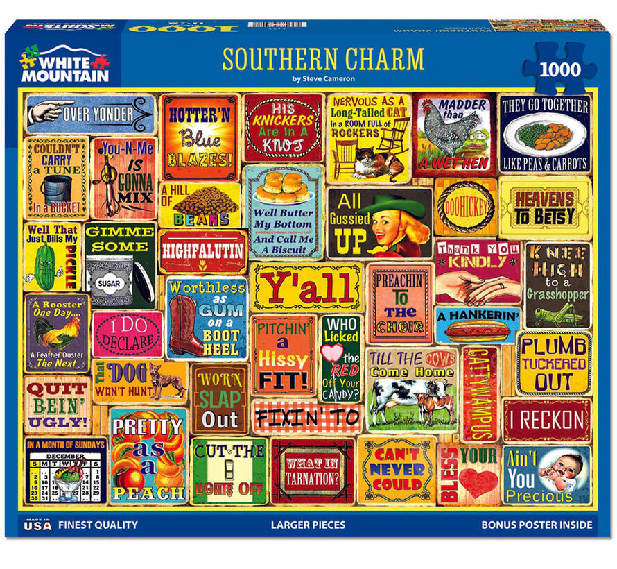 White Mountain  Southern Charm Puzzle 1000pcs