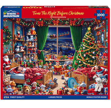 White Mountain White Mountain Twas The Night Before Christmas Puzzle 1000pcs