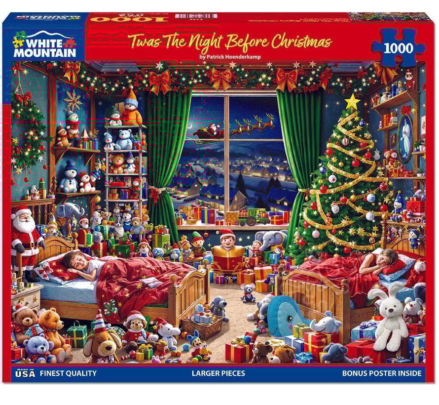 White Mountain Twas The Night Before Christmas Puzzle 1000pcs