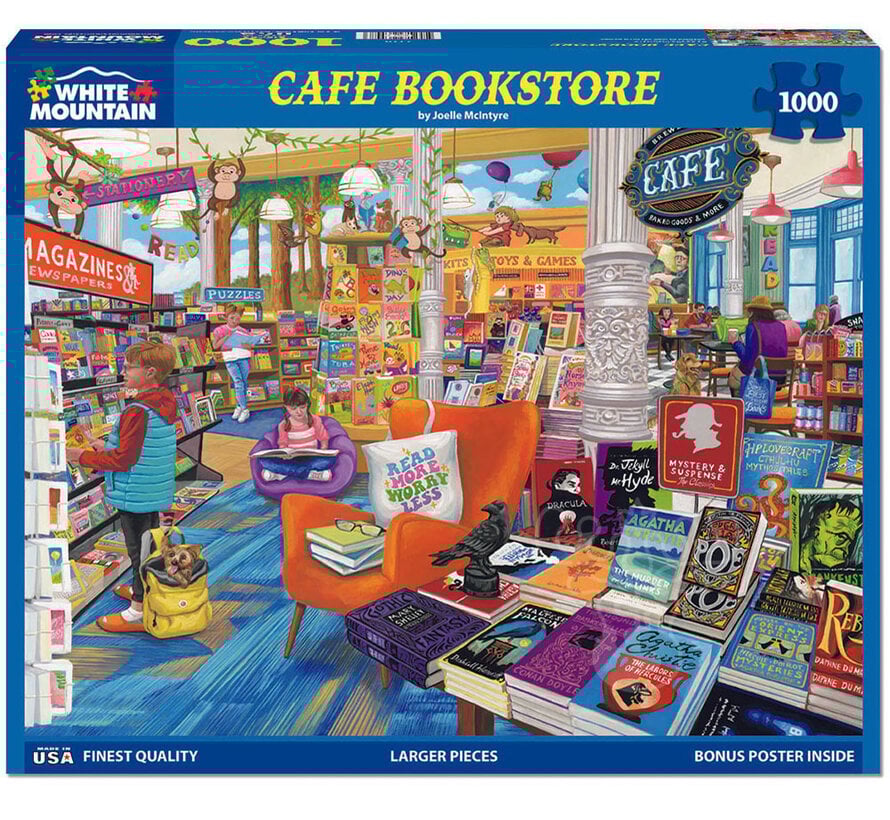 White Mountain Cafe Bookstore Puzzle 1000pcs - Puzzles Canada