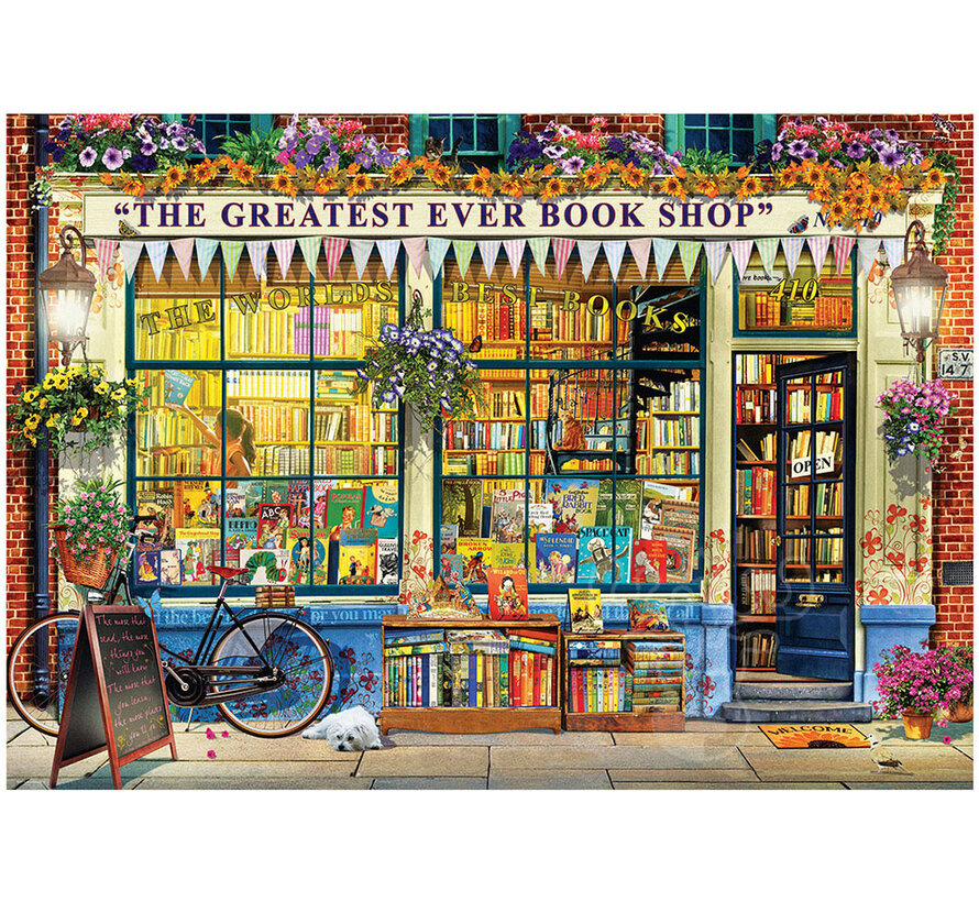 Eurographics Artist Label Walton: The Greatest Ever Book Shop Puzzle 1000pcs