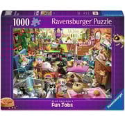 Ravensburger FINAL SALE Ravensburger Dean MacAdam: The Cat Groomer Puzzle 1000pcs