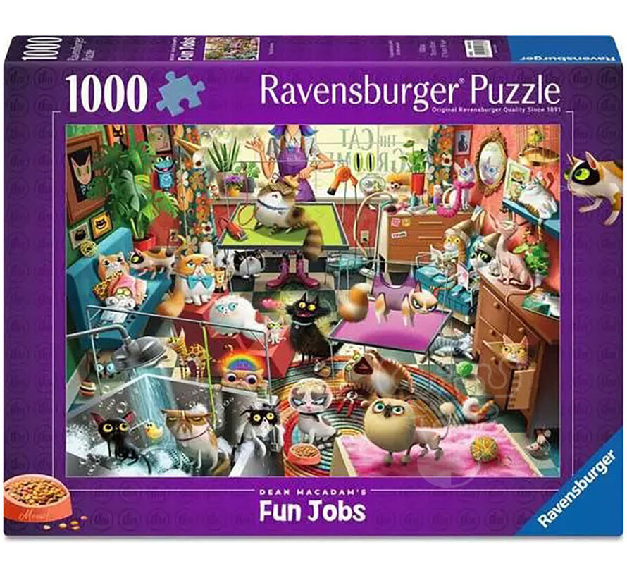Ravensburger Dean MacAdam: The Cat Groomer Puzzle 1000pcs