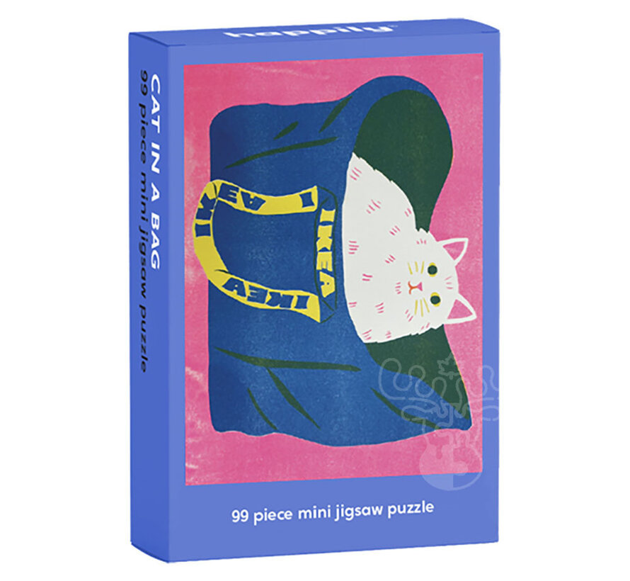 Happily Cat in a Bag Mini Puzzle 99pcs