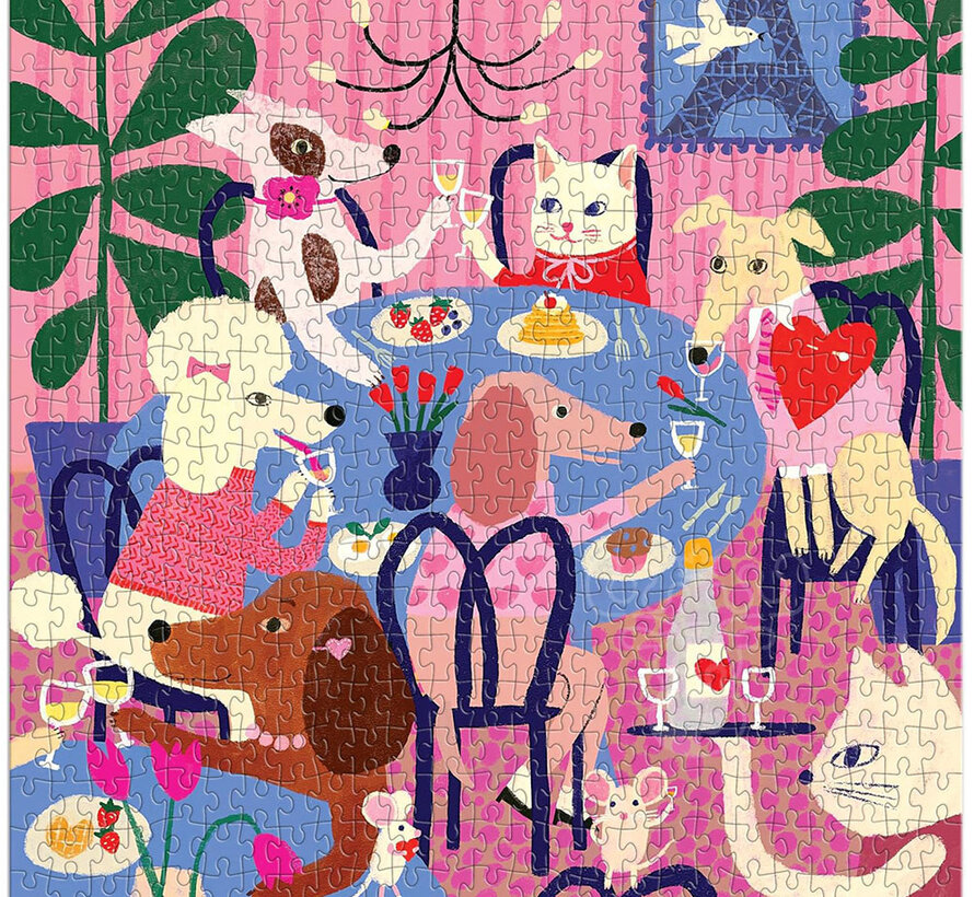 Galison Paws for Love Puzzle 500pcs