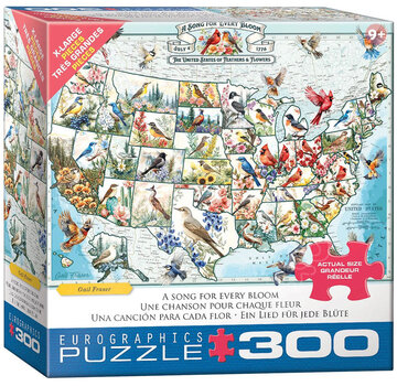 Eurographics Eurographics Fraser: A Song for Every Bloom XL Family Puzzle 300pcs