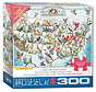 Eurographics Fraser: A Song for Every Bloom XL Family Puzzle 300pcs