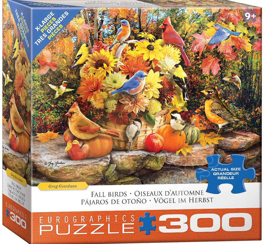 Eurographics Giordano: Fall Birds XL Family Puzzle 300pcs
