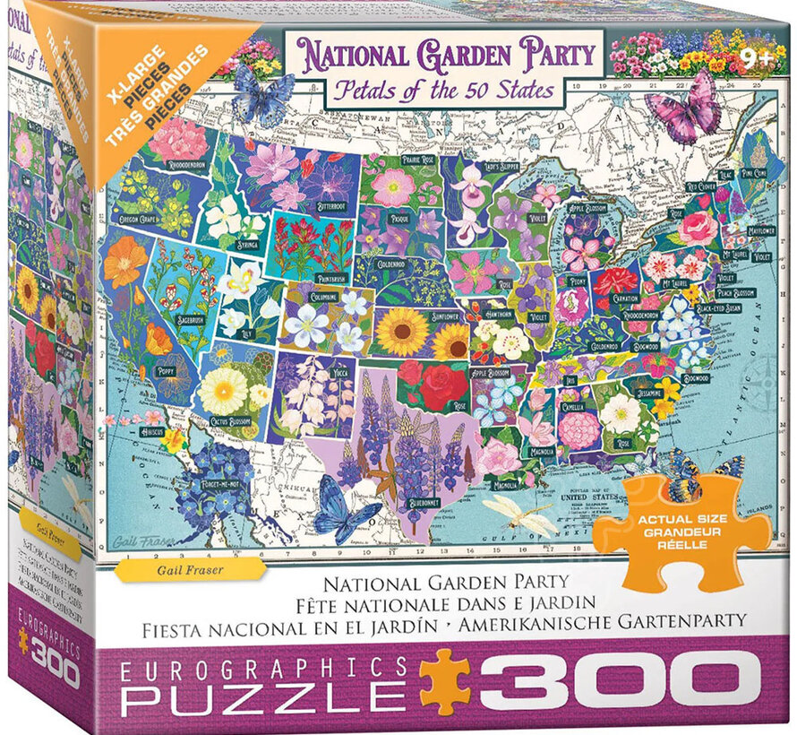 Eurographics Fraser: National Garden Party XL Family Puzzle 300pcs