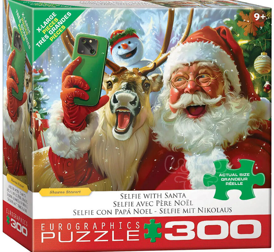 Eurographics Steward: Selfie with Santa XL Family Puzzle 300pcs