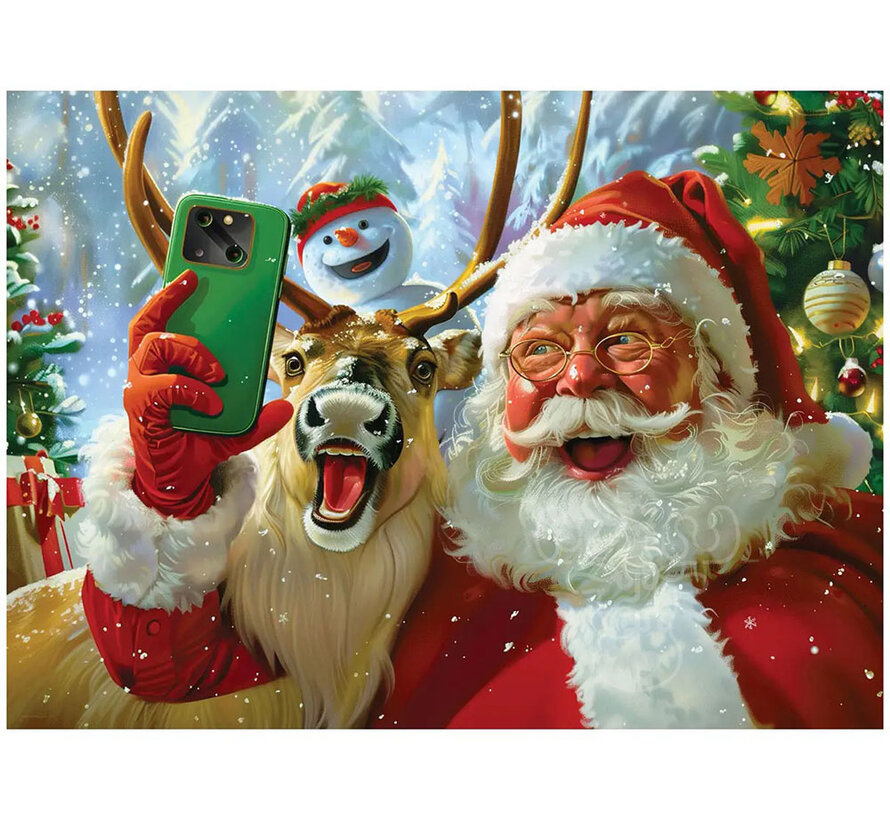 Eurographics Steward: Selfie with Santa XL Family Puzzle 300pcs