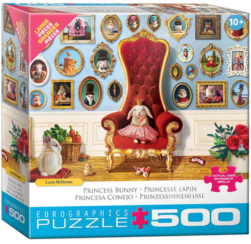 Eurographics Eurographics Heffernan: Princess Bunny Large Pieces Family Puzzle 500pcs