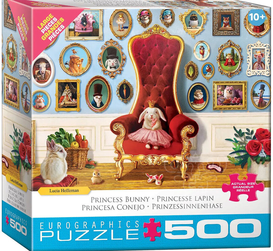 Eurographics Heffernan: Princess Bunny Large Pieces Family Puzzle 500pcs