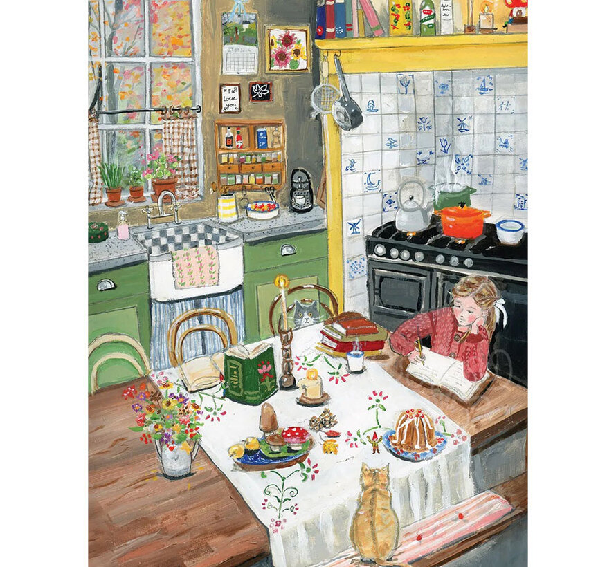 Eurographics van Knippenberg: Afterschool Homework Large Pieces Family Puzzle 500pcs
